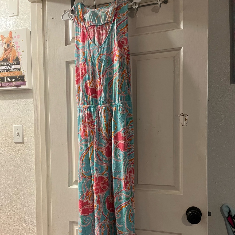 Colorful Sleeveless Maxi Dress